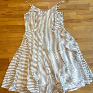 Old Navy White and Blue Sleeveless Sundress